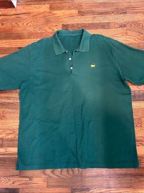 Master’s Golf Men's Deep Green Polo with Small Embroidered Chest Motif